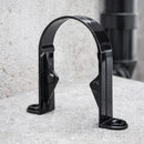 Downpipe Socket Bracket – Black uPVC – Exterior Drainage