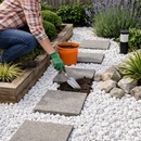 Premium 20mm Polar White Gravel – Spanish Marble Garden Stone for Borders, Paths & Ground Cover