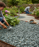 Premium Green Slate Chippings 20mm for Decorative Landscaping and Ground Cover - High-Quality Professional Grade for Industrial and Commercial Appl...