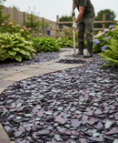 Premium Tumbled Slate Aggregates 20-40mm - Unique Welsh Slate Mix for Garden Paths and Water Features