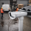 Stopend Outlet – PVC – Half Round Gutter Connection