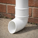 Downpipe Shoe – White uPVC – Exterior Drainage