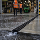 Threshold Drain – Black Aluminium – Outdoor Drainage Solutions