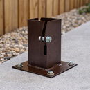 Bolt Down Post Support – Steel – Outdoor Installations