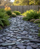 Premium 40mm Blue Slate Chippings for Garden Pathways and Decorative Ground Cover