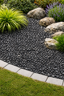 10mm Black Gravel Chippings – Charcoal Granite for Driveways, Landscaping & Garden Use