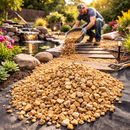 14mm Cotswold Gold Gravel – Golden Limestone Garden Chippings (8–14mm) | Decorative Path & Ground Cover Stone