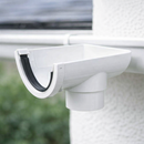 Stopend Outlet – PVC – Half Round Gutter Connection