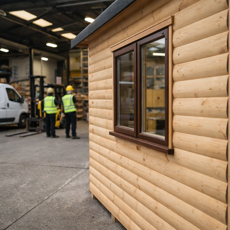 Loglap Cladding On Building Loglap Cladding – Softwood Timber – Exterior Use