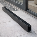 Threshold Drain – Black Aluminium – Outdoor Drainage Solutions
