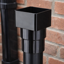 Downpipe Adaptor – Black uPVC – Residential & Commercial Use