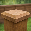 Fence Post Cap – Brown Treated Timber – Outdoor Use