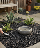 Premium Tumbled Black Pebbles 20-40mm for Water Features, Garden Borders, and Plant Toppers