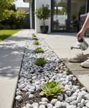 Premium Tumbled Silver Pebbles 20-40mm - Ideal for Garden Borders, Plant Toppers, and Rockeries