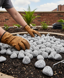 Premium Tumbled Silver Pebbles 20-40mm - Ideal for Garden Borders, Plant Toppers, and Rockeries
